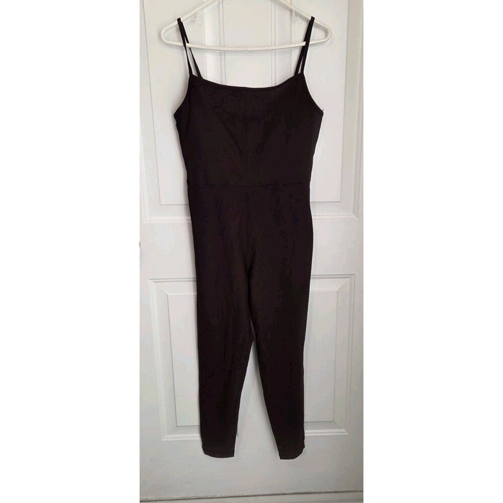 Old Navy Powersoft Ribbed Cami Bodysuit, Brown, Activewear, Size Large